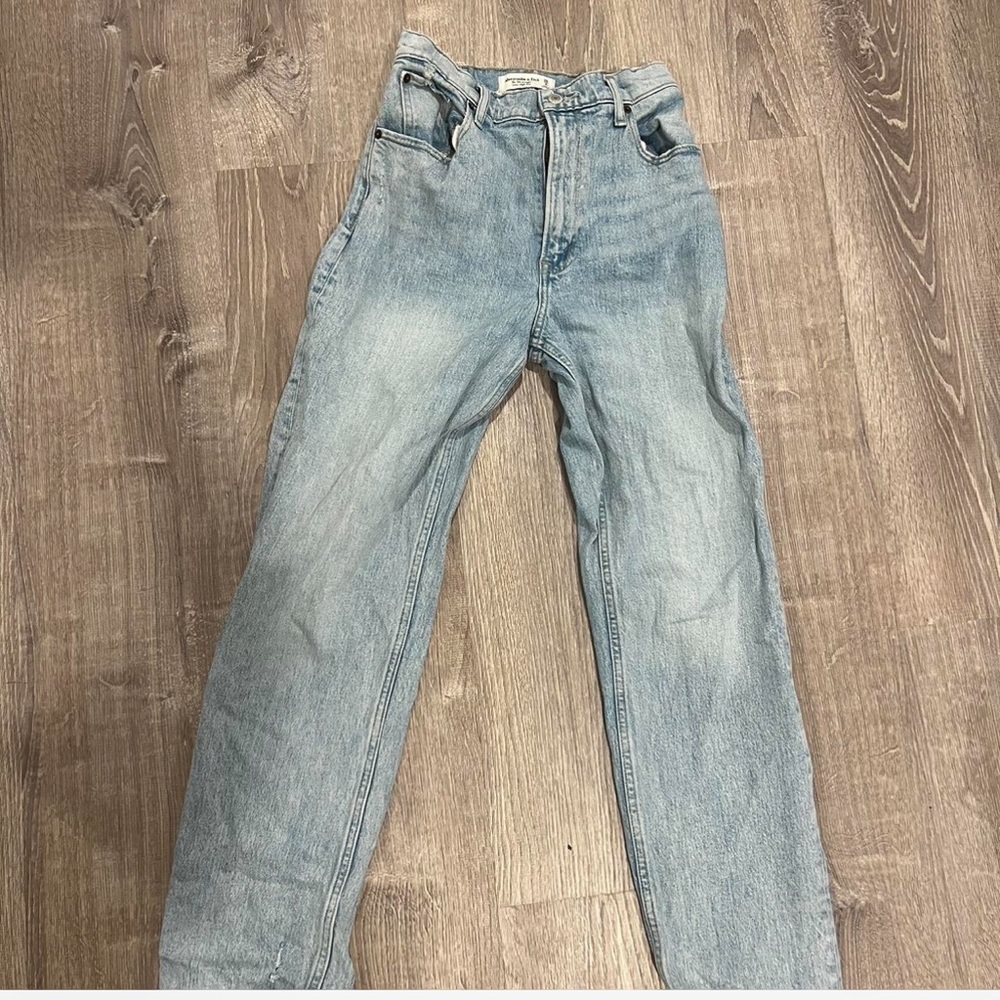 abercrombie & fitch 90's straight ultra high rise size 6 regular